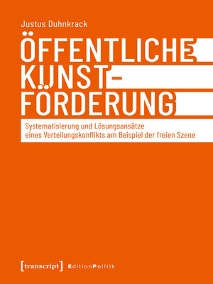 cover image of Öffentliche Kunstförderung